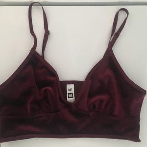 Velvet bralette